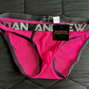 Brand new Andrew Christian Fetish Mesh Sparkle Boxer Brief